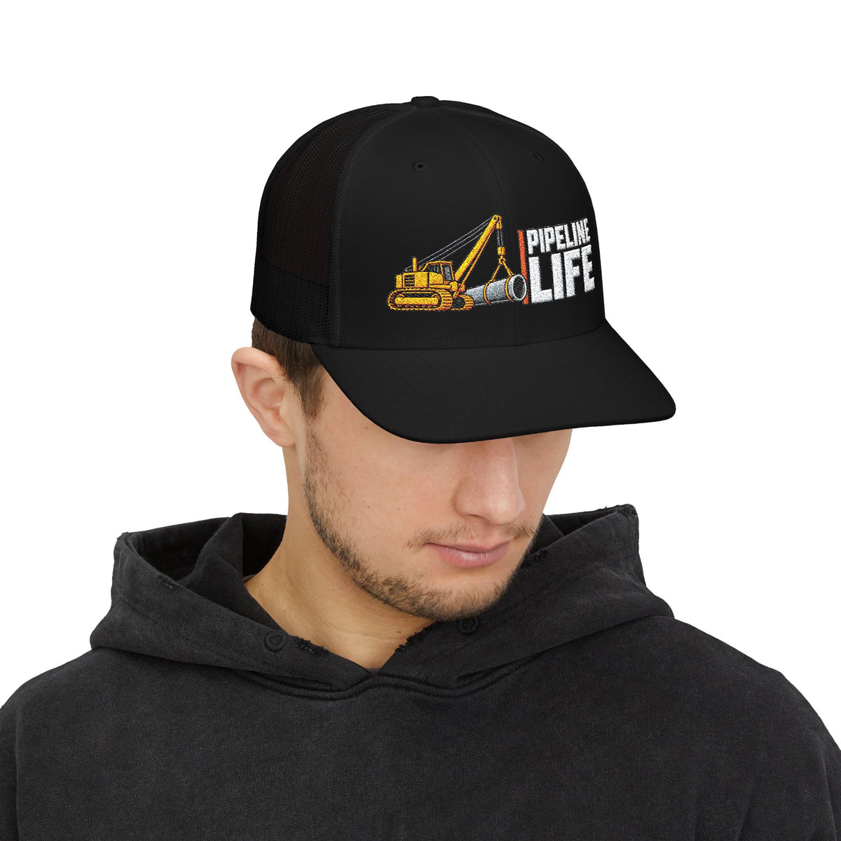 Pipeline Life Embroidered Richardson Trucker Hat | Pipeline Construction Hat