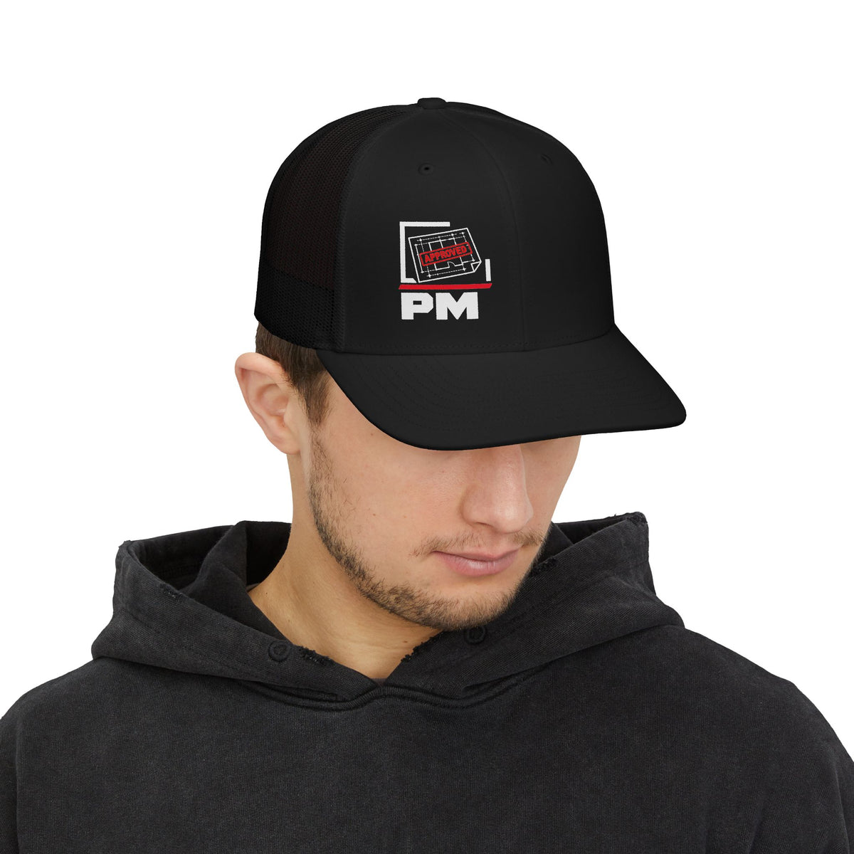PM Approved Richardson Trucker Hat | Construction Project Manager Hat