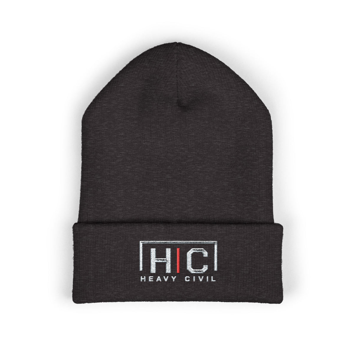 Heavy Civil Embroidered Cuffed Beanie