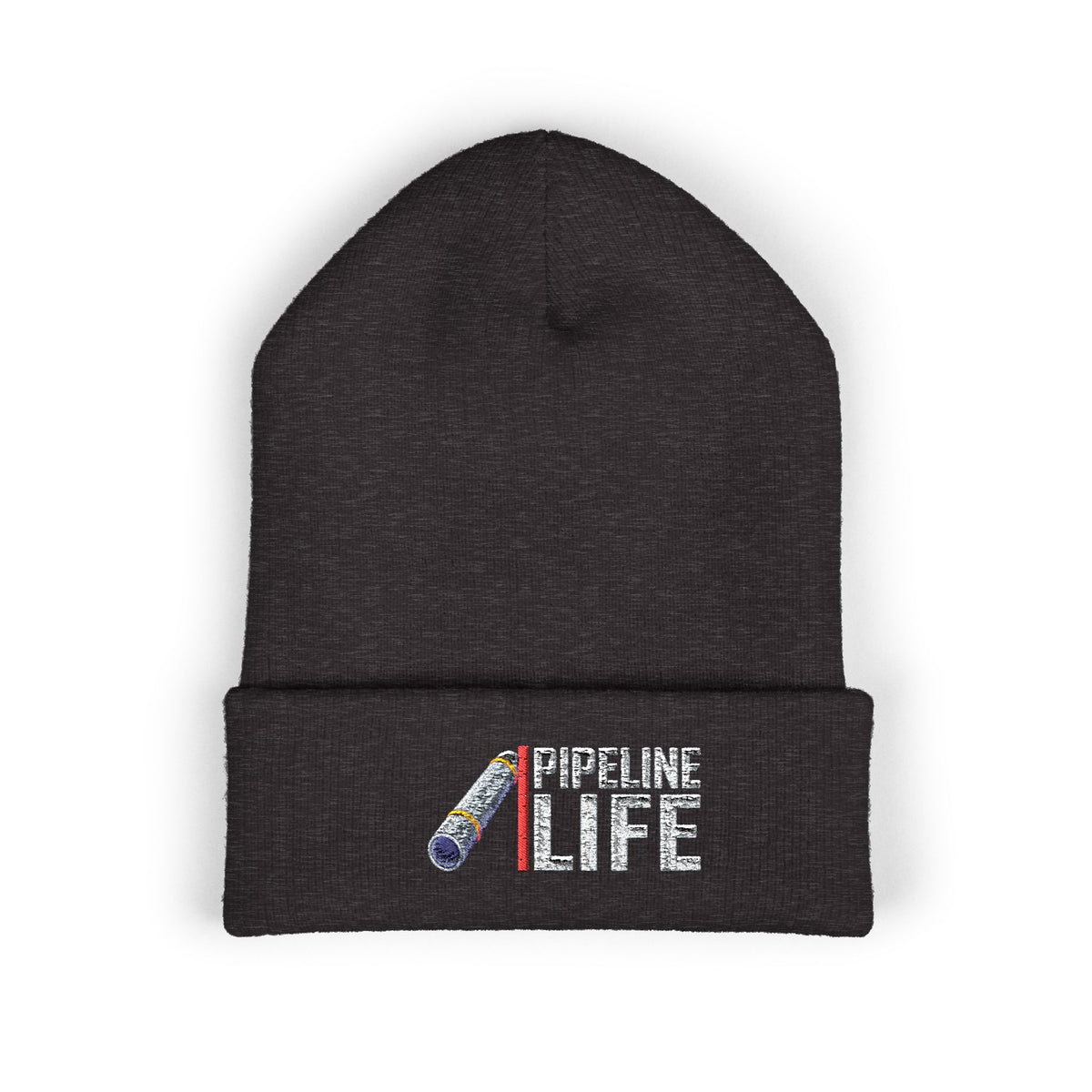 Pipeline Life Pipe Embroidered Cuffed Beanie