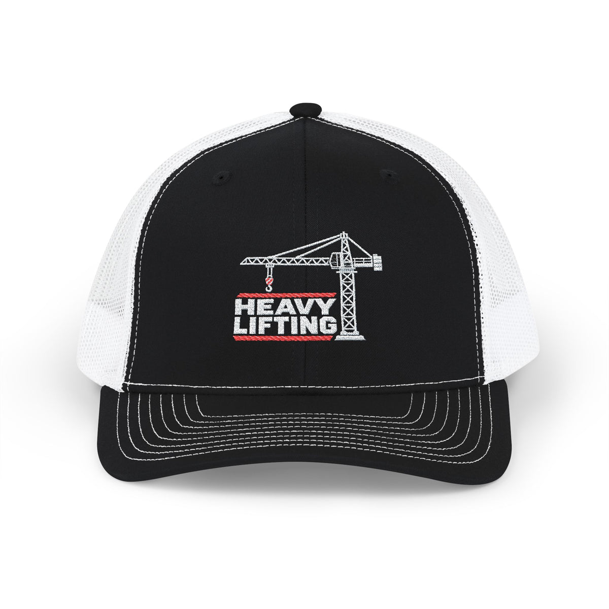 Heavy Lifting Tower Crane Embroidered Hat | Crane Operator Construction Hat