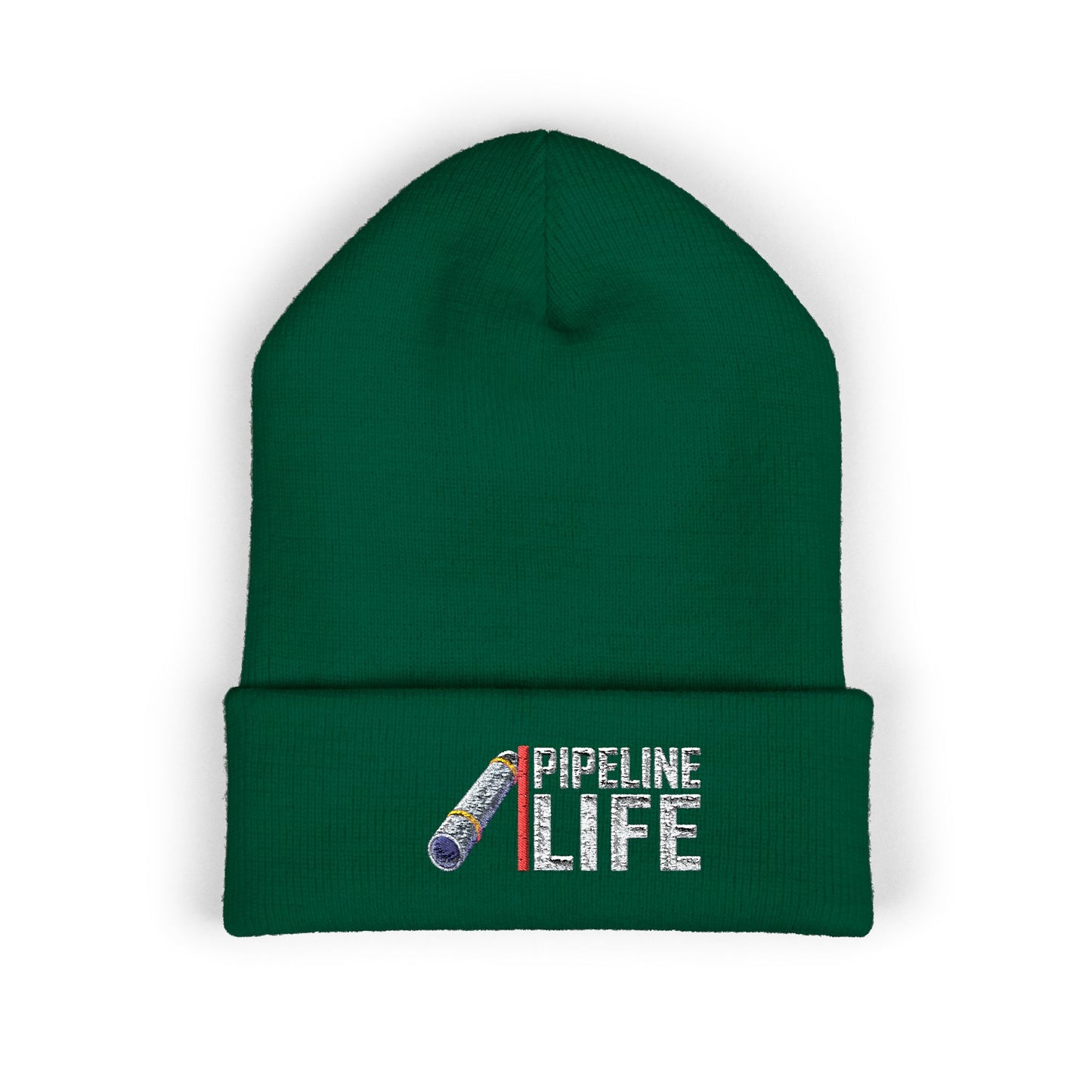 Pipeline Life Pipe Embroidered Cuffed Beanie