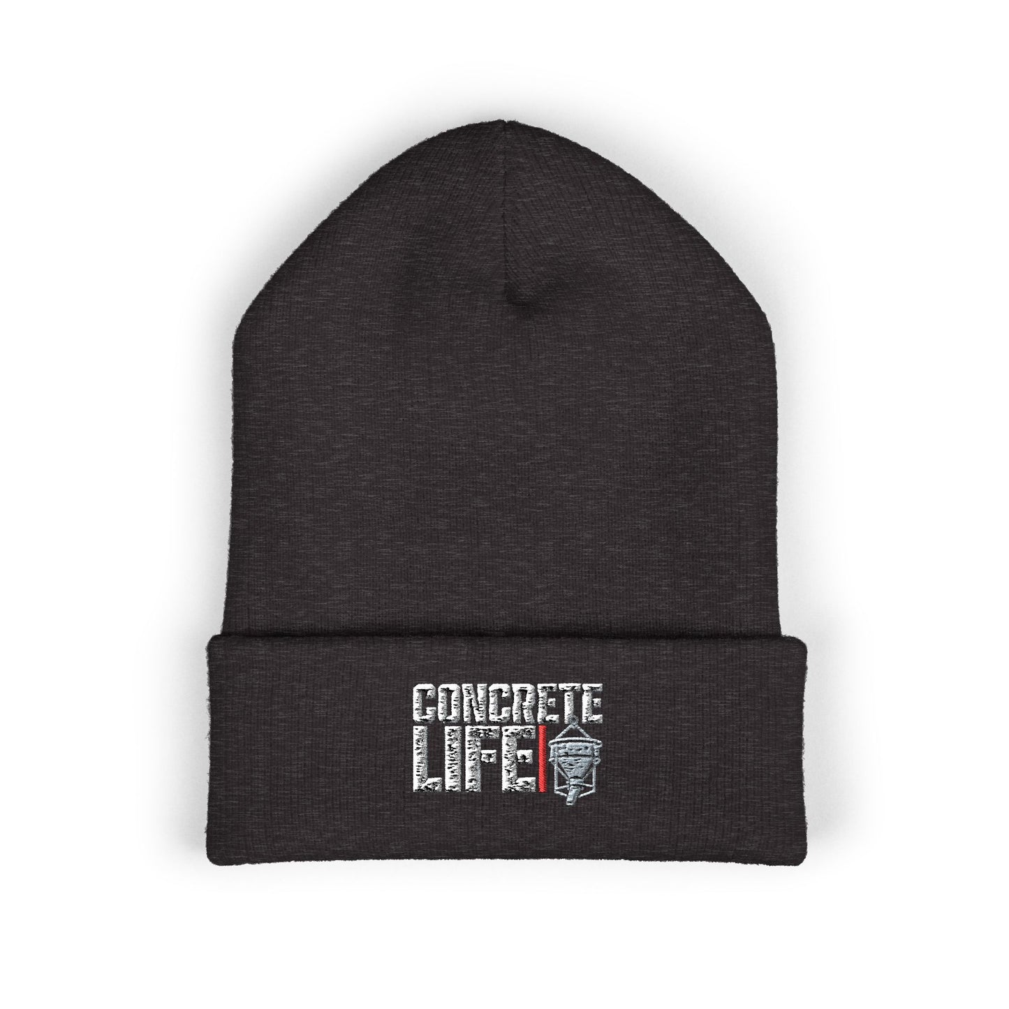 Concrete Life Embroidered Cuffed Beanie