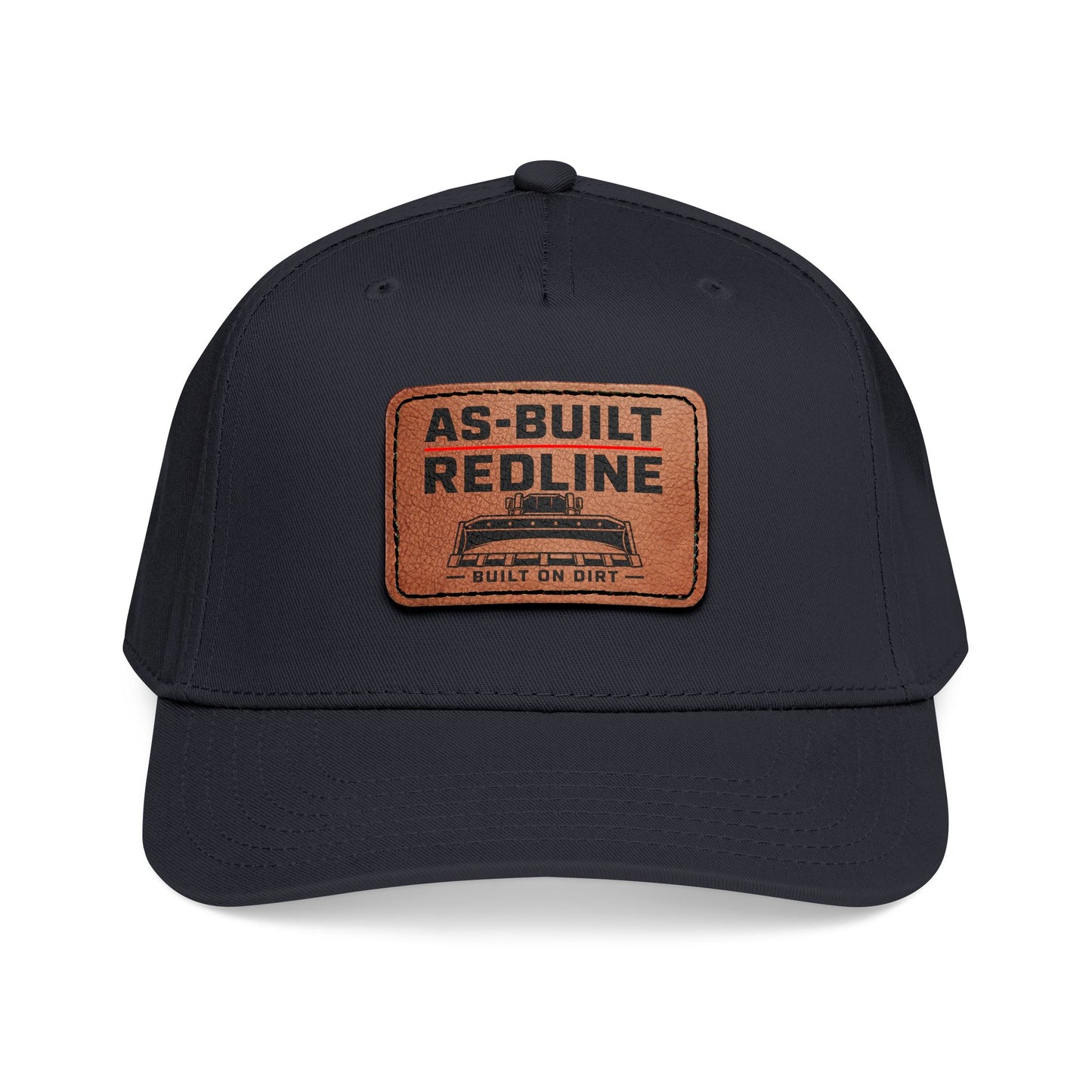As-Built Redline Leather Patch Hat
