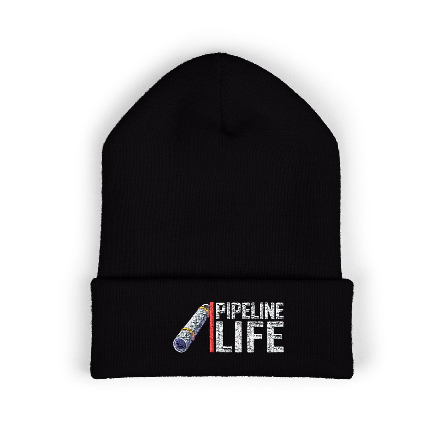 Pipeline Life Pipe Embroidered Cuffed Beanie