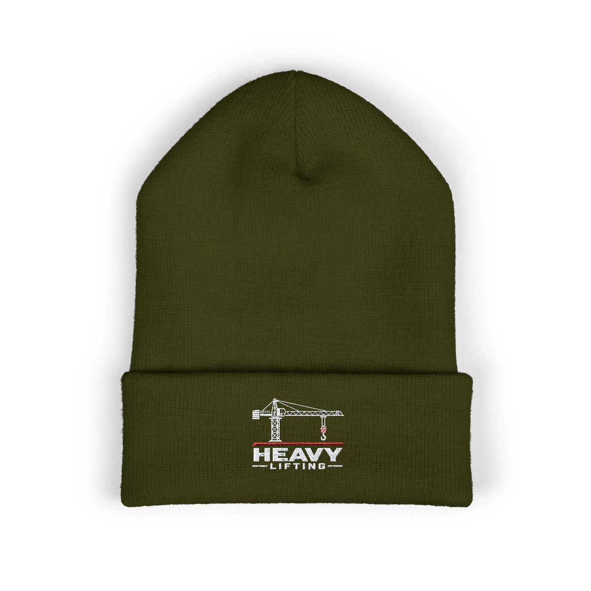 Heavy Lifting Tower Crane Embroidered Beanie | Crane Operator Beanie