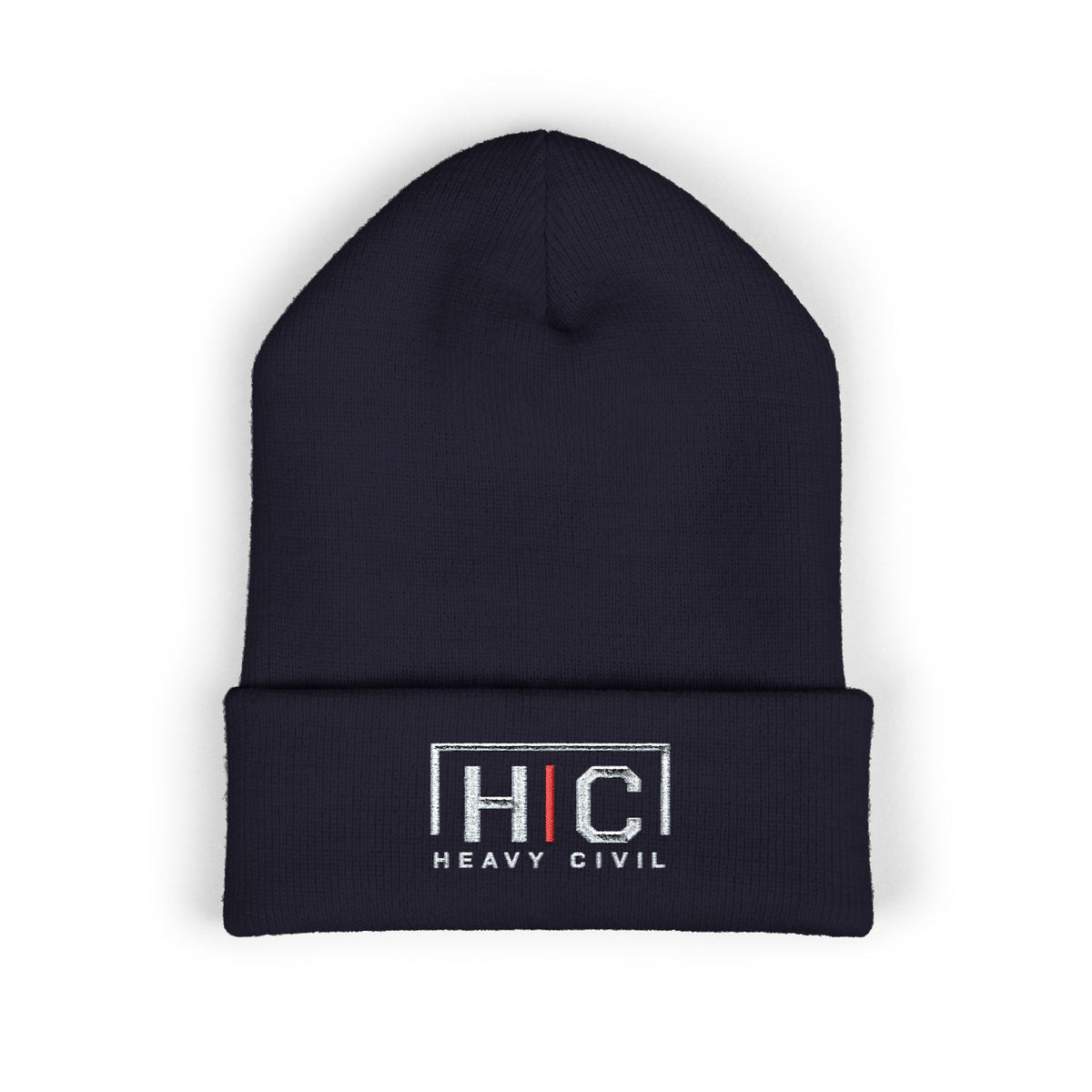 Heavy Civil Embroidered Cuffed Beanie