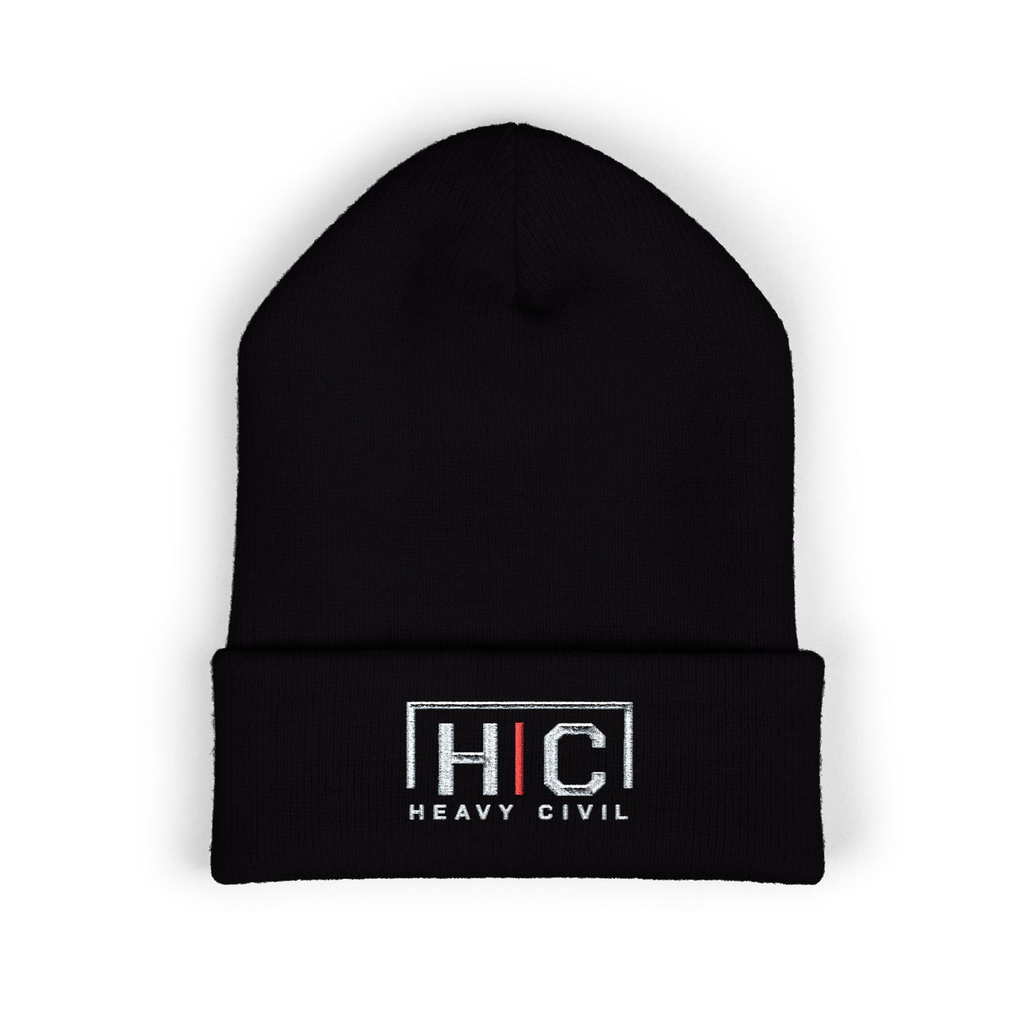 Heavy Civil Embroidered Cuffed Beanie