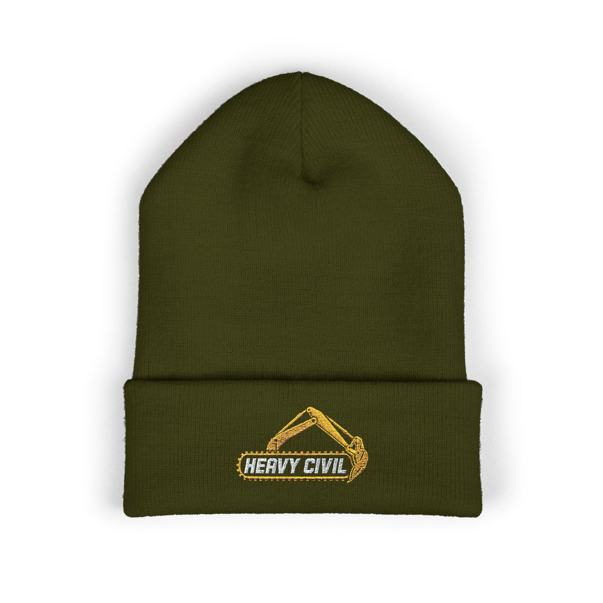 Heavy Civil Operator Embroidered Cuffed Beanie