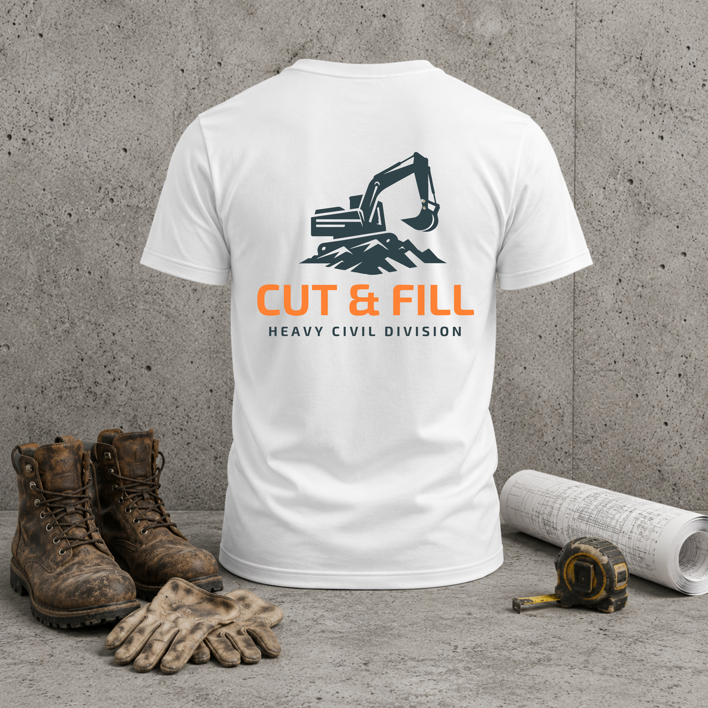 Heavy Civil Jobsite Tee | As-Built Redline T-shirt