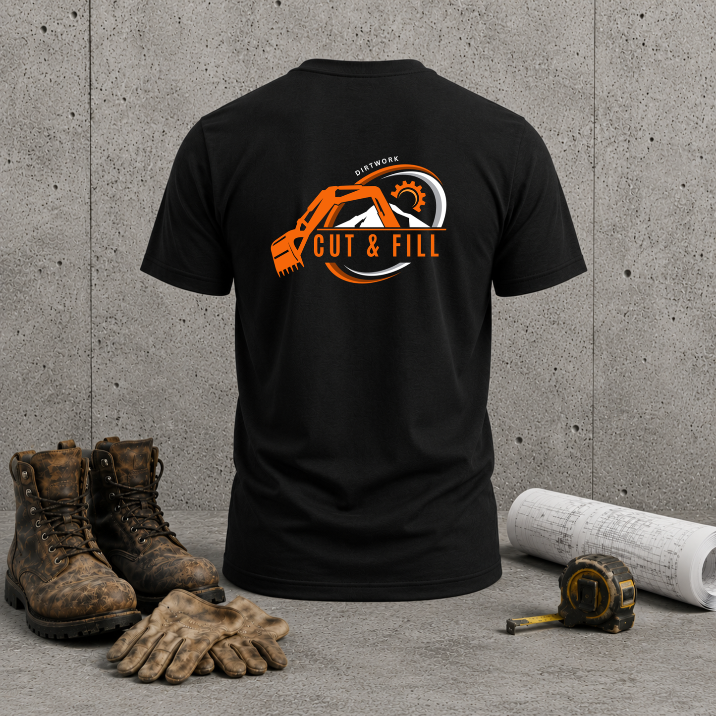 Cut & Fill Excavator T‑Shirt — Heavy Civil Crew Tee