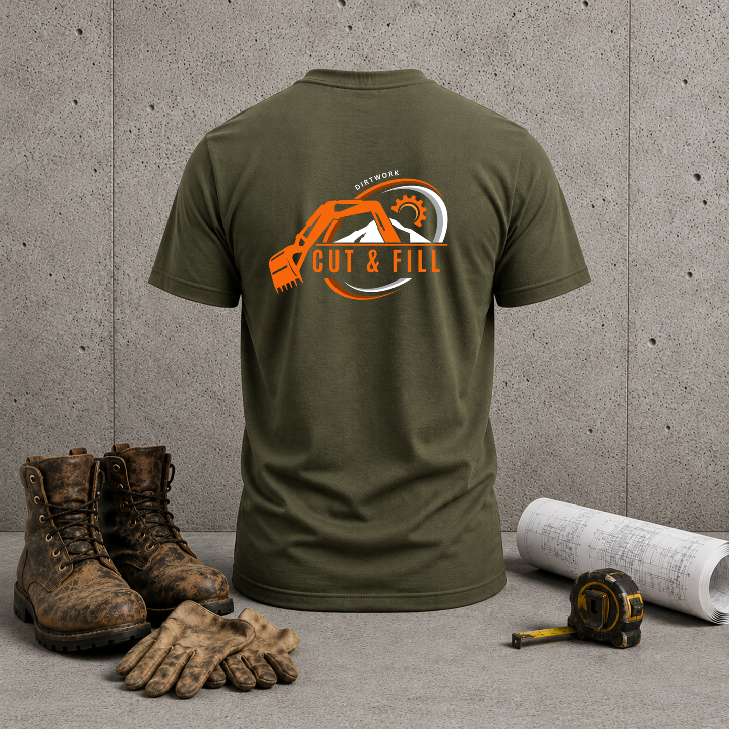 Cut & Fill Excavator T‑Shirt — Heavy Civil Crew Tee