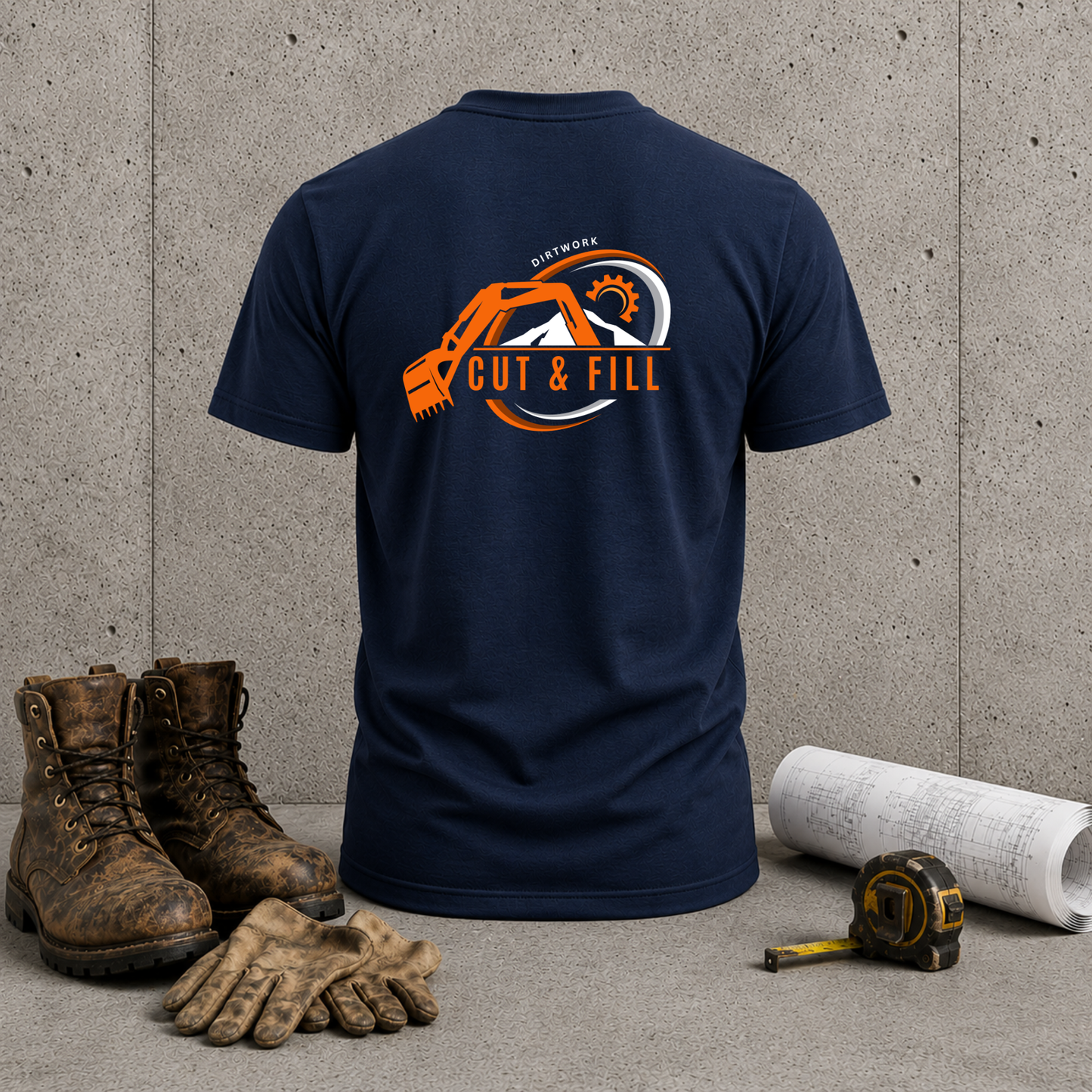 Cut & Fill Excavator T‑Shirt — Heavy Civil Crew Tee