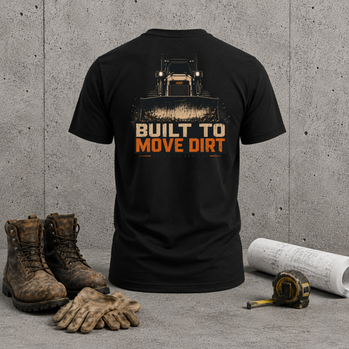 Built to Move Dirt Dozer T‑Shirt