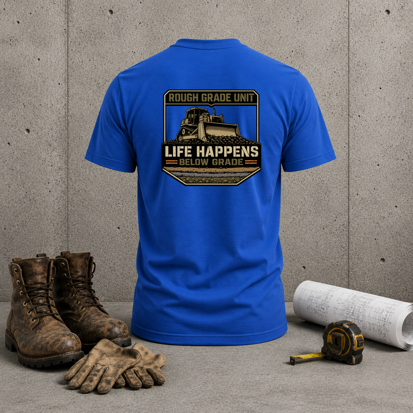 Rough Grade Unit Tee - Life Happens Below Grade