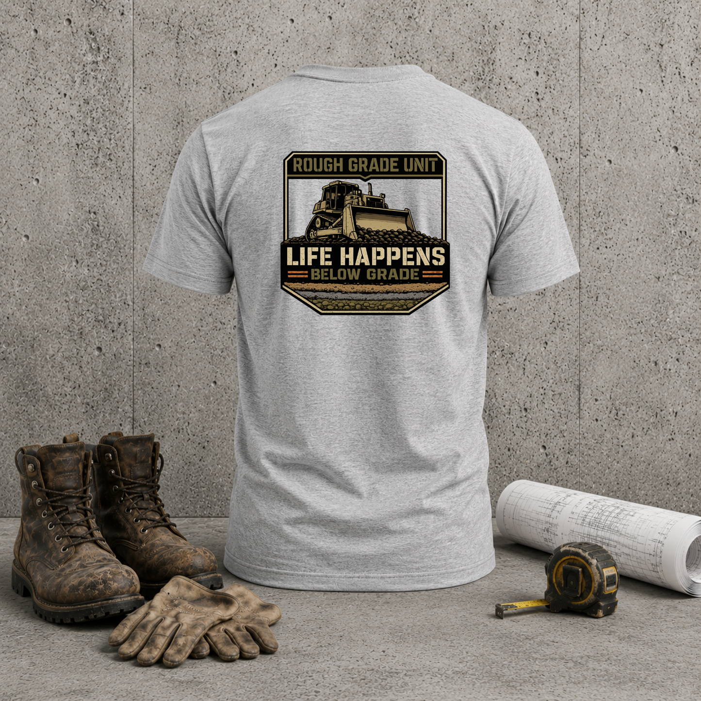 Rough Grade Unit Tee - Life Happens Below Grade