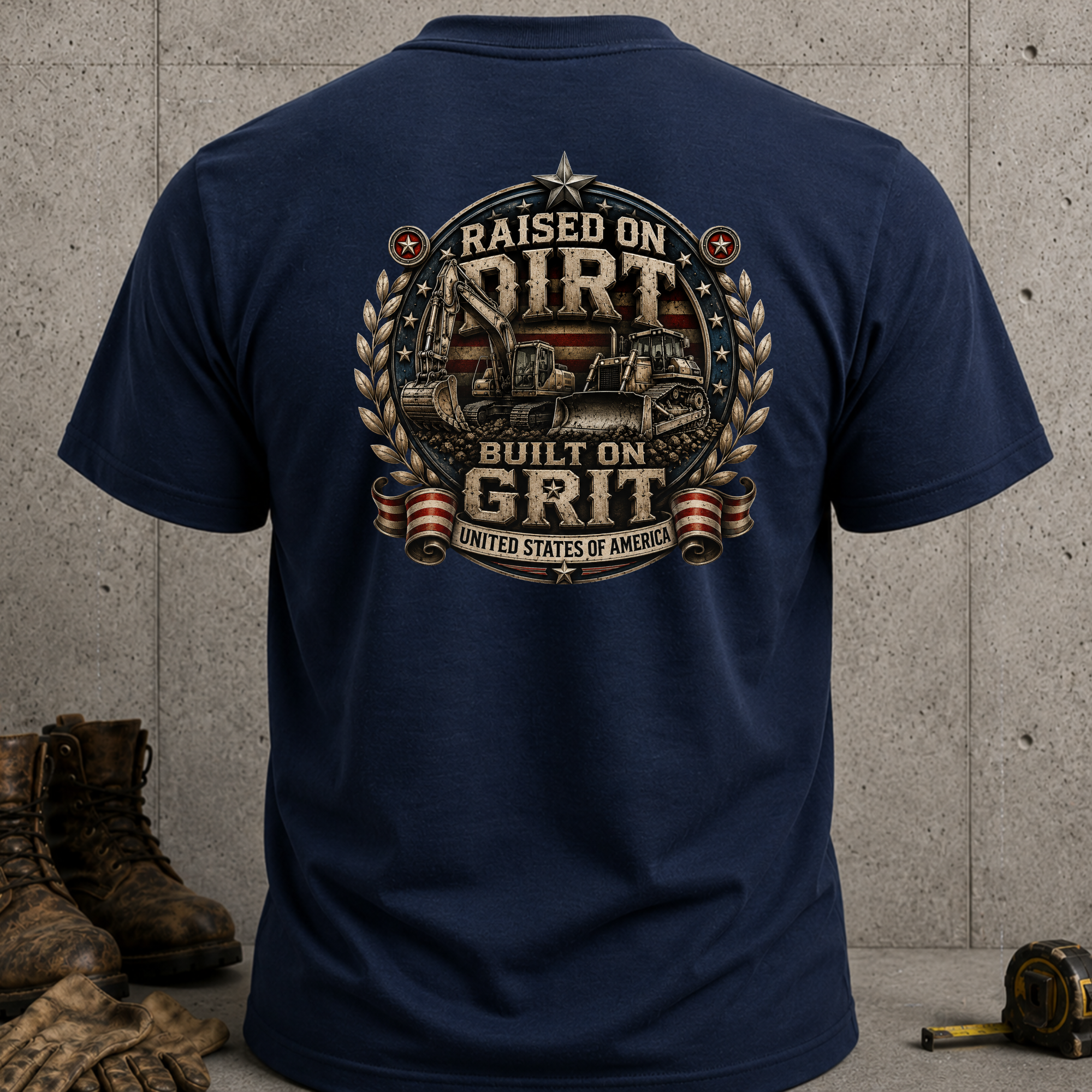 Raised on Dirt Built on Grit T-Shirt