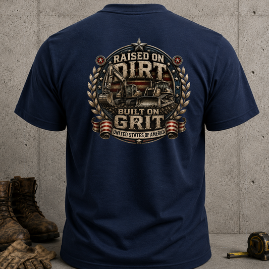 Raised on Dirt Built on Grit T-Shirt