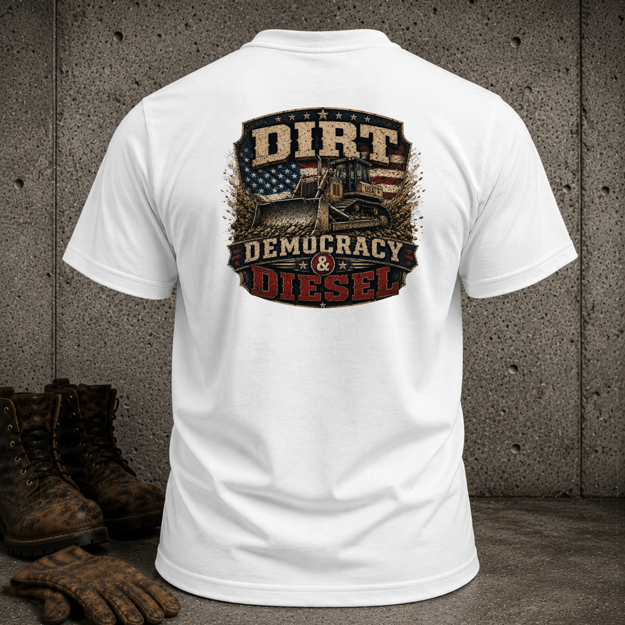 Dirt Democracy & Diesel Graphic T-Shirt