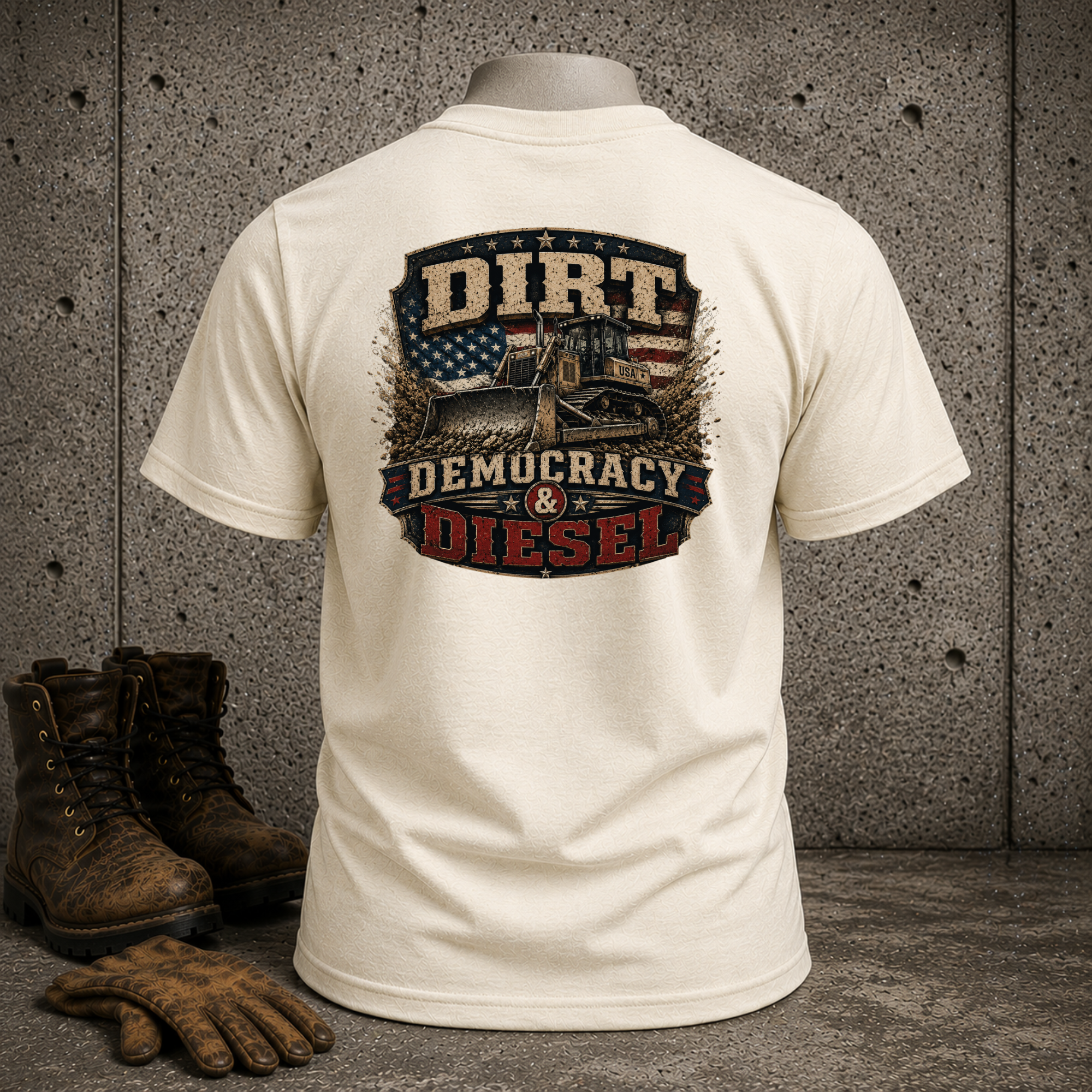 Dirt Democracy & Diesel Graphic T-Shirt