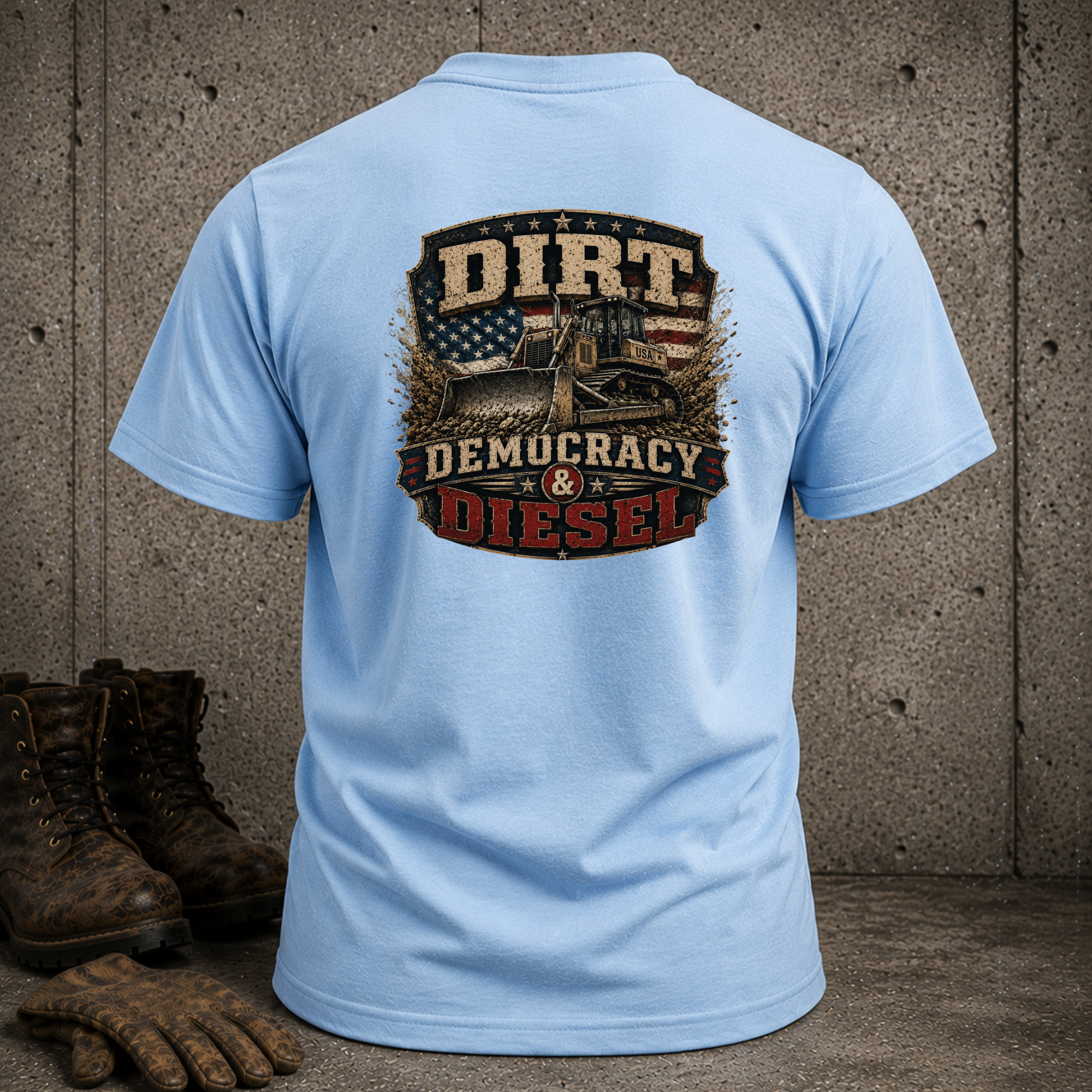 Dirt Democracy & Diesel Graphic T-Shirt