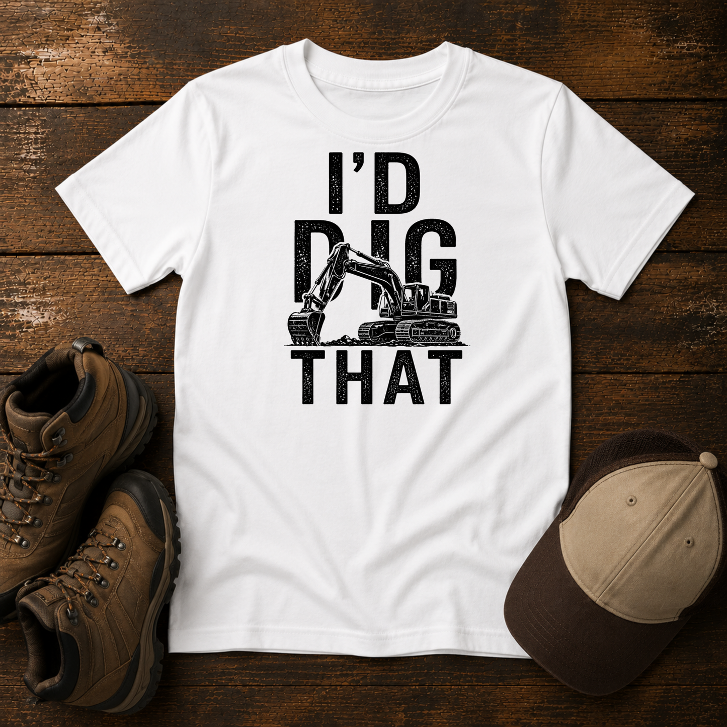 I'd Dig That Excavator Shirt for Kids