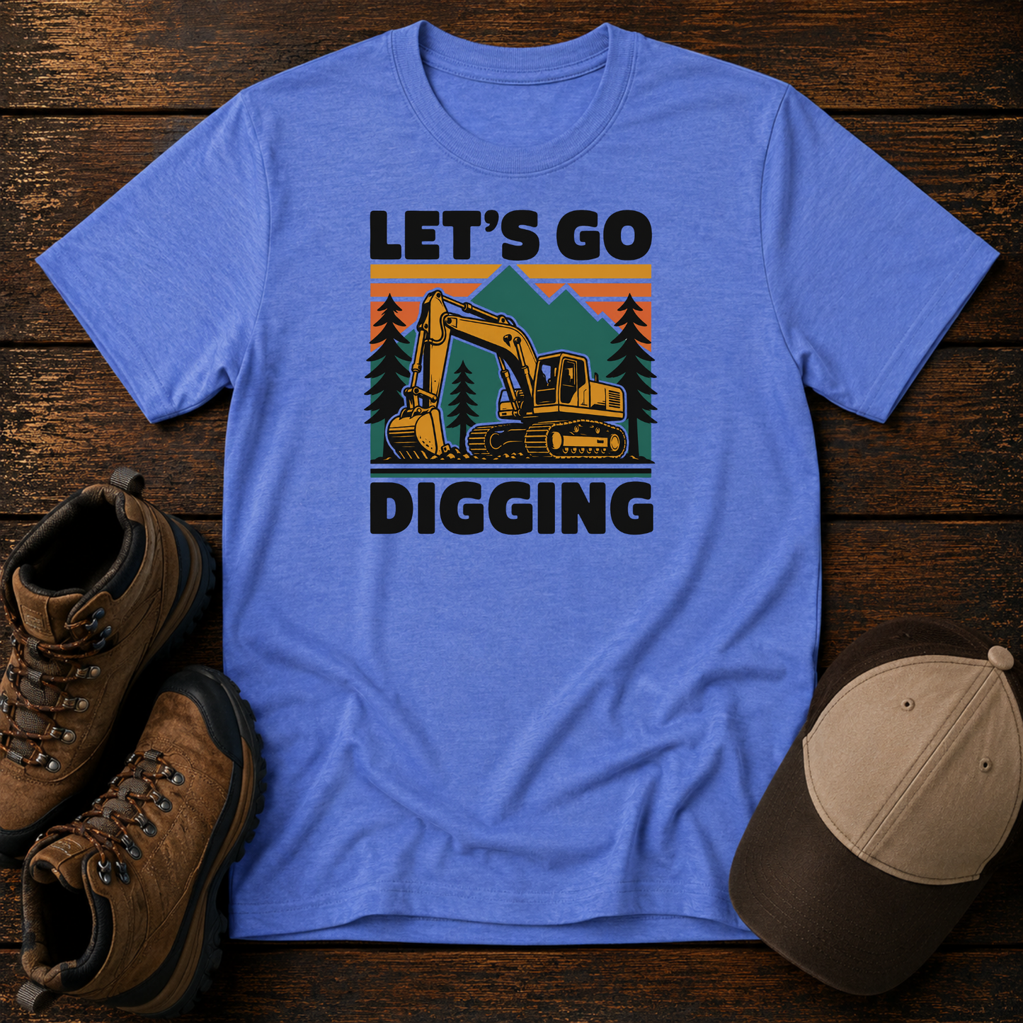 Let's Go Digging Kids Excavator Shirt