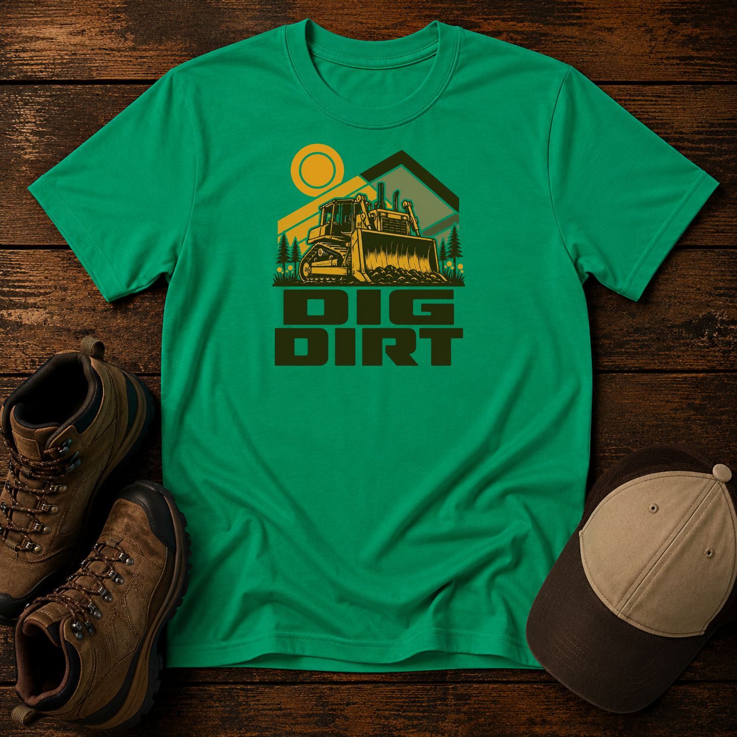 Kids Excavator "Dig Dirt" Shirt