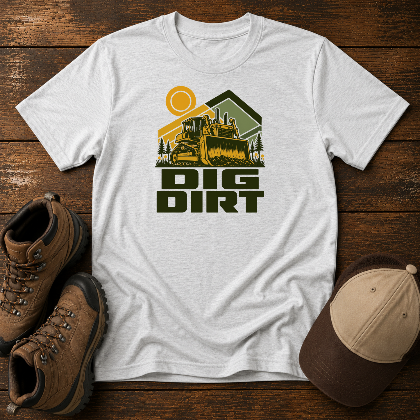Kids Excavator "Dig Dirt" Shirt