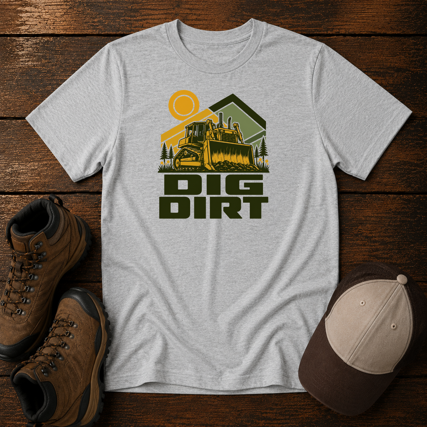 Kids Excavator "Dig Dirt" Shirt
