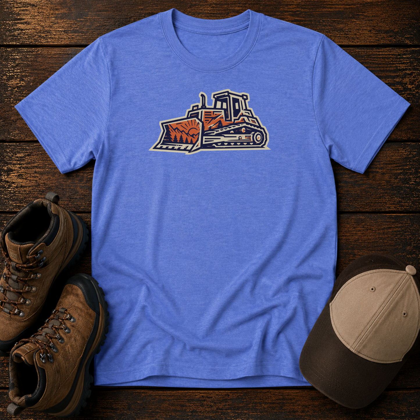 Kids Bulldozer Shirt, Construction Equipment Tee