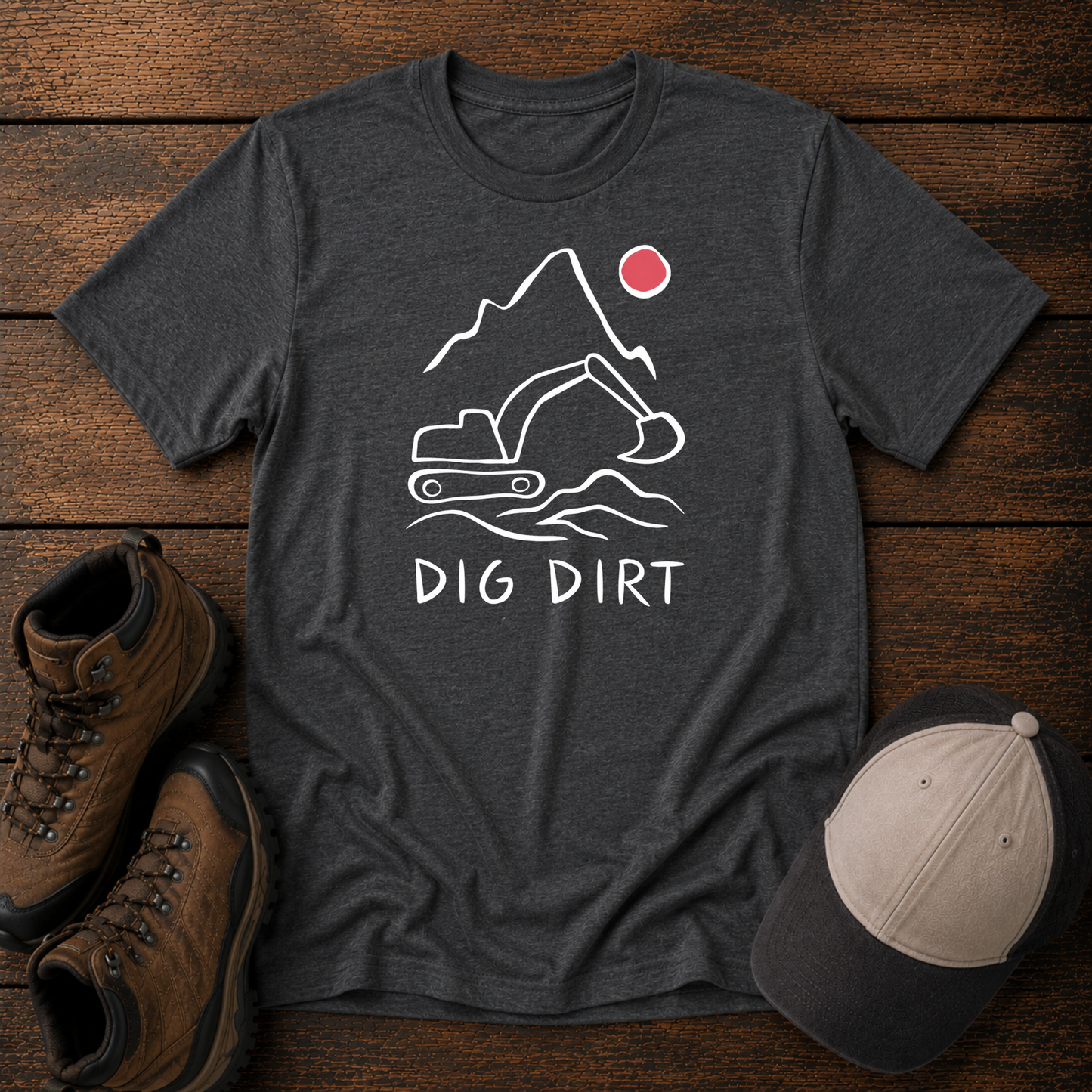 Dig Dirt Kids Construction Shirt