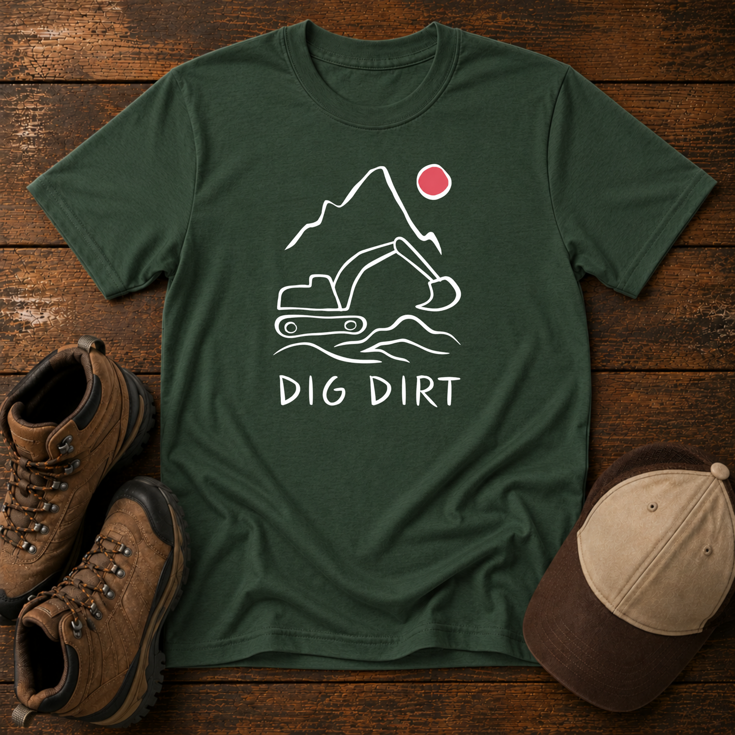 Dig Dirt Kids Construction Shirt