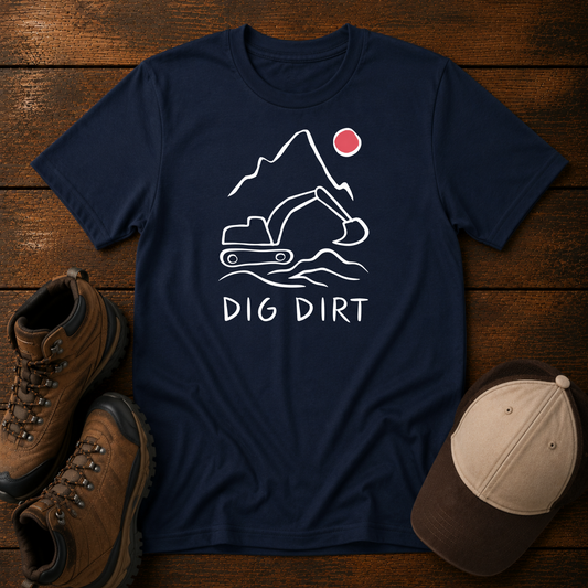 Dig Dirt Kids Construction Shirt