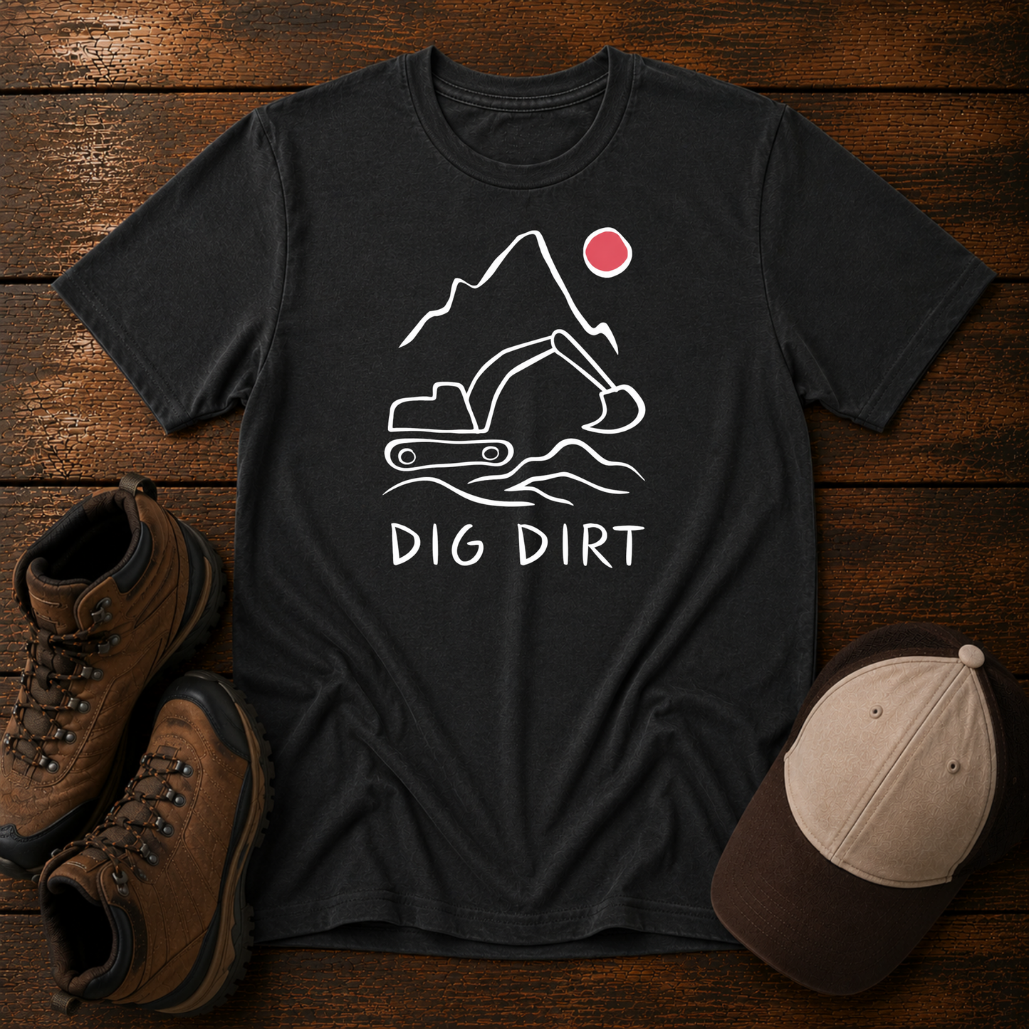 Dig Dirt Kids Construction Shirt
