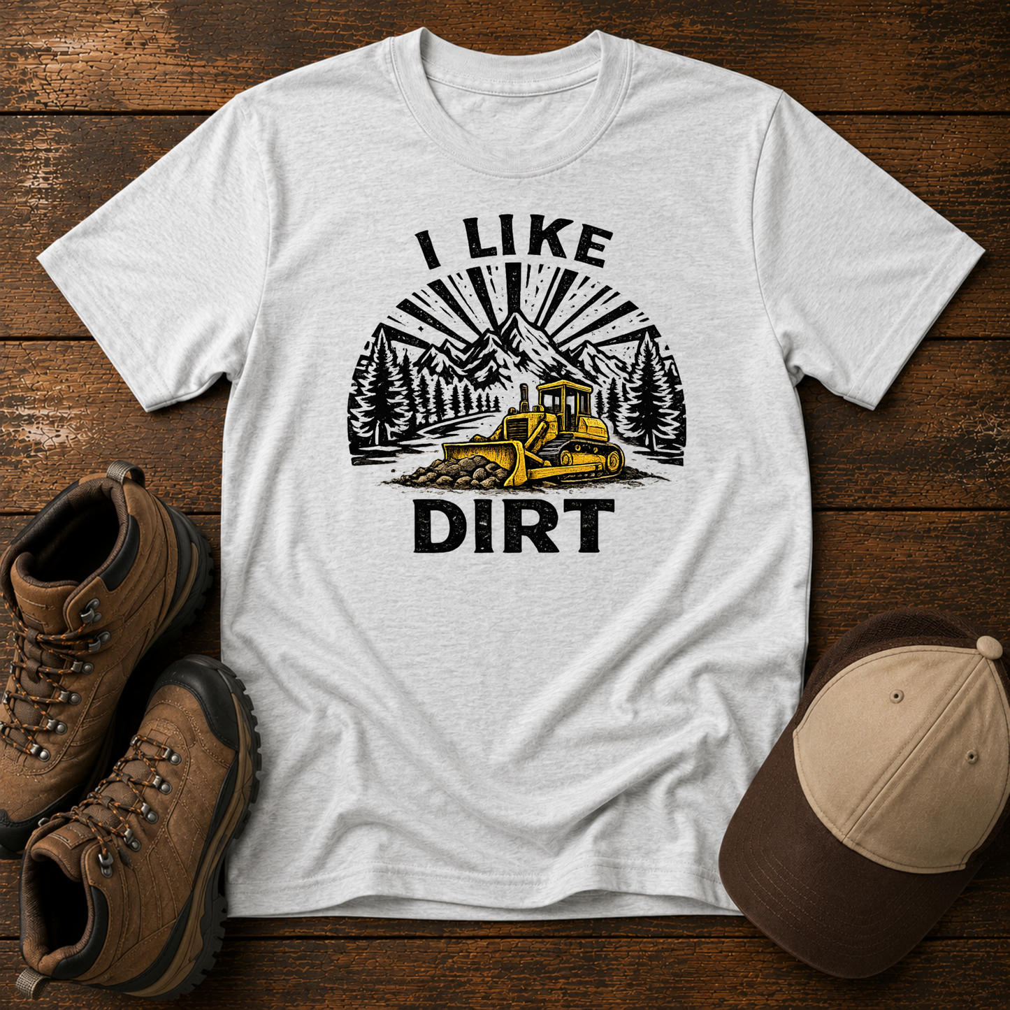 I Like Dirt Kids Construction Shirt