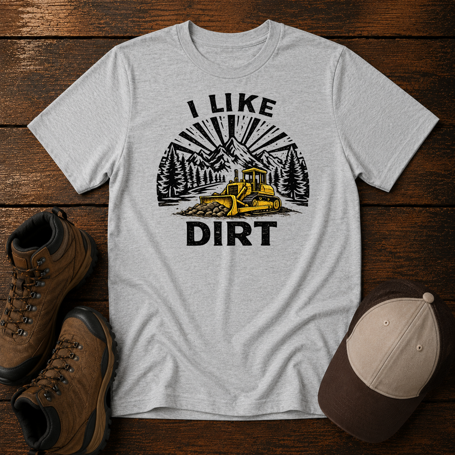 I Like Dirt Kids Construction Shirt