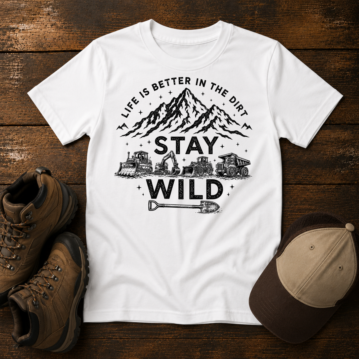 Kids Life Is Better In the Dirt - Stay Wild Tee