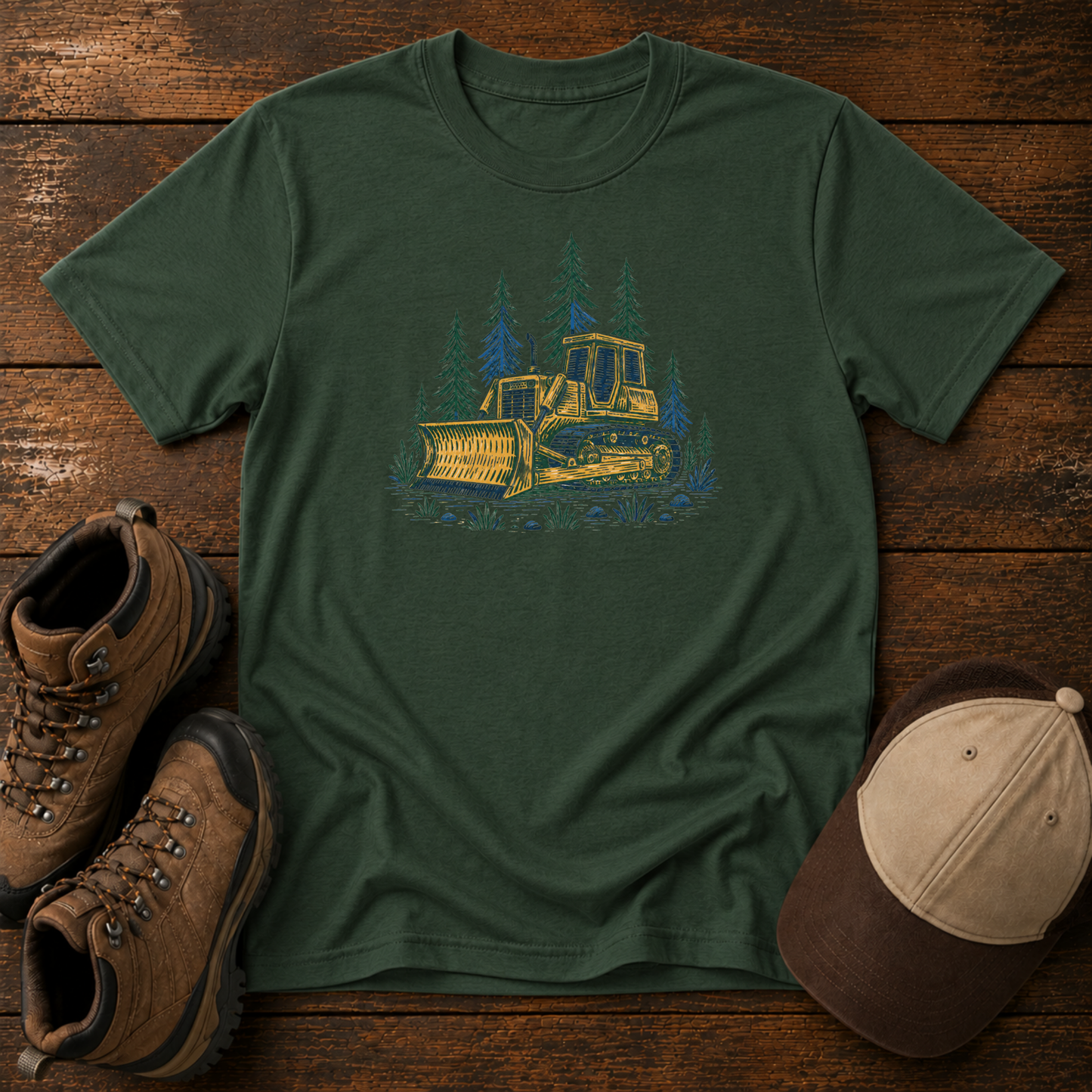 Bulldozer Kids Shirt | Vintage  Design