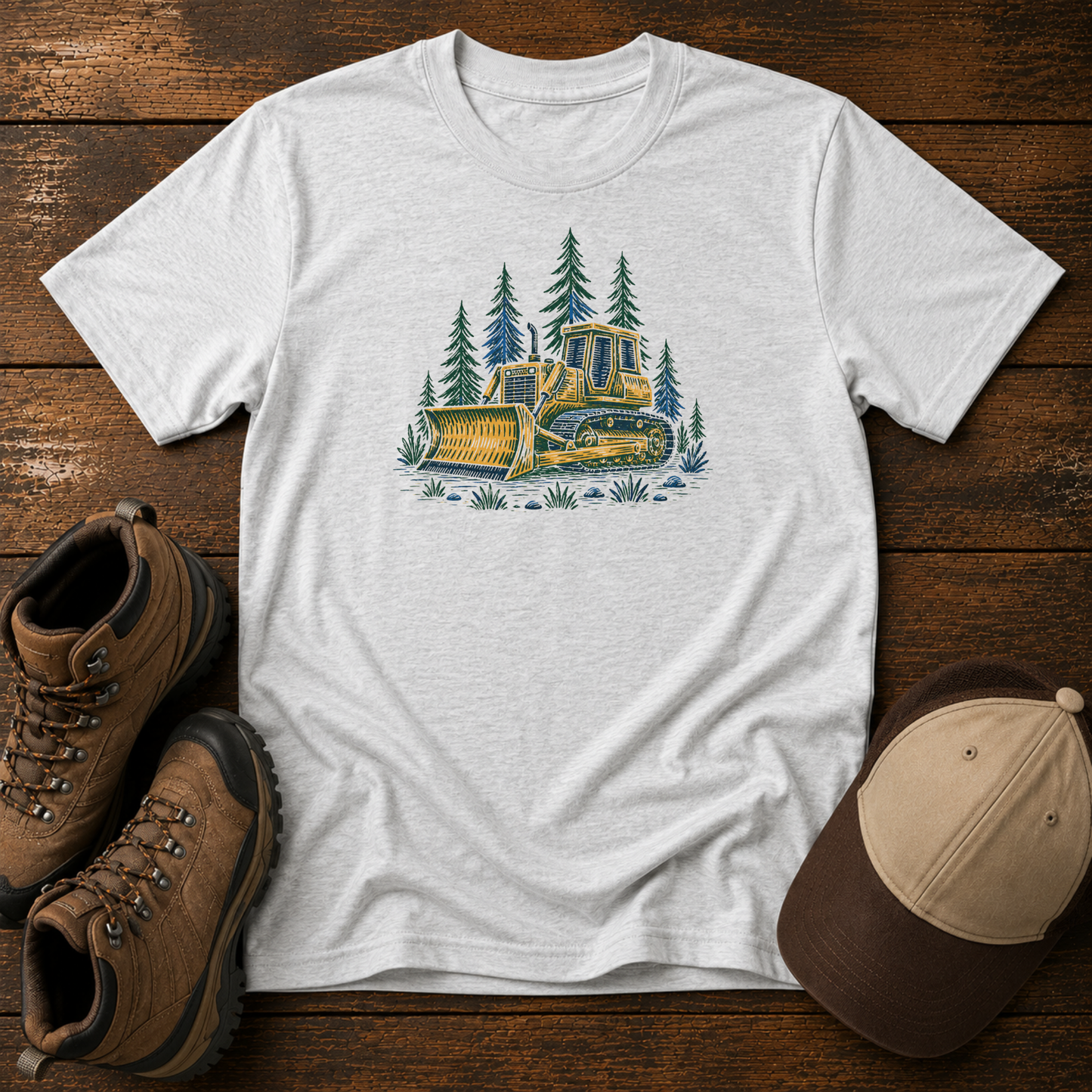 Bulldozer Kids Shirt | Vintage  Design