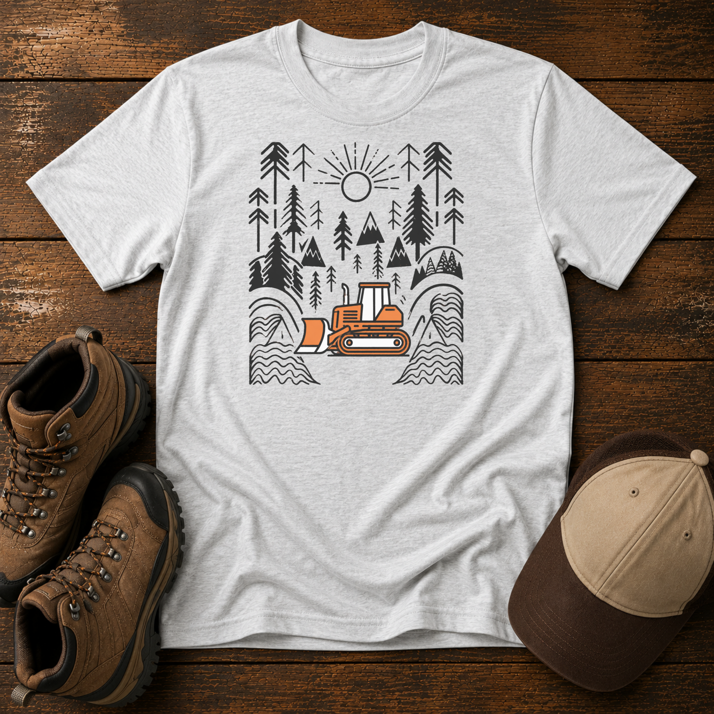 Bulldozer Kids Shirt | Outdoor Adventure Digger Shirt