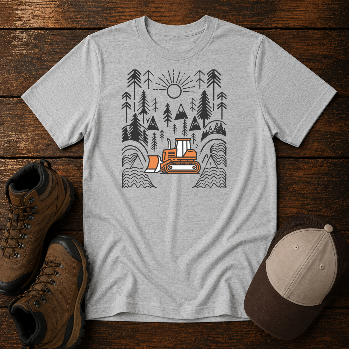 Bulldozer Kids Shirt | Outdoor Adventure Digger Shirt