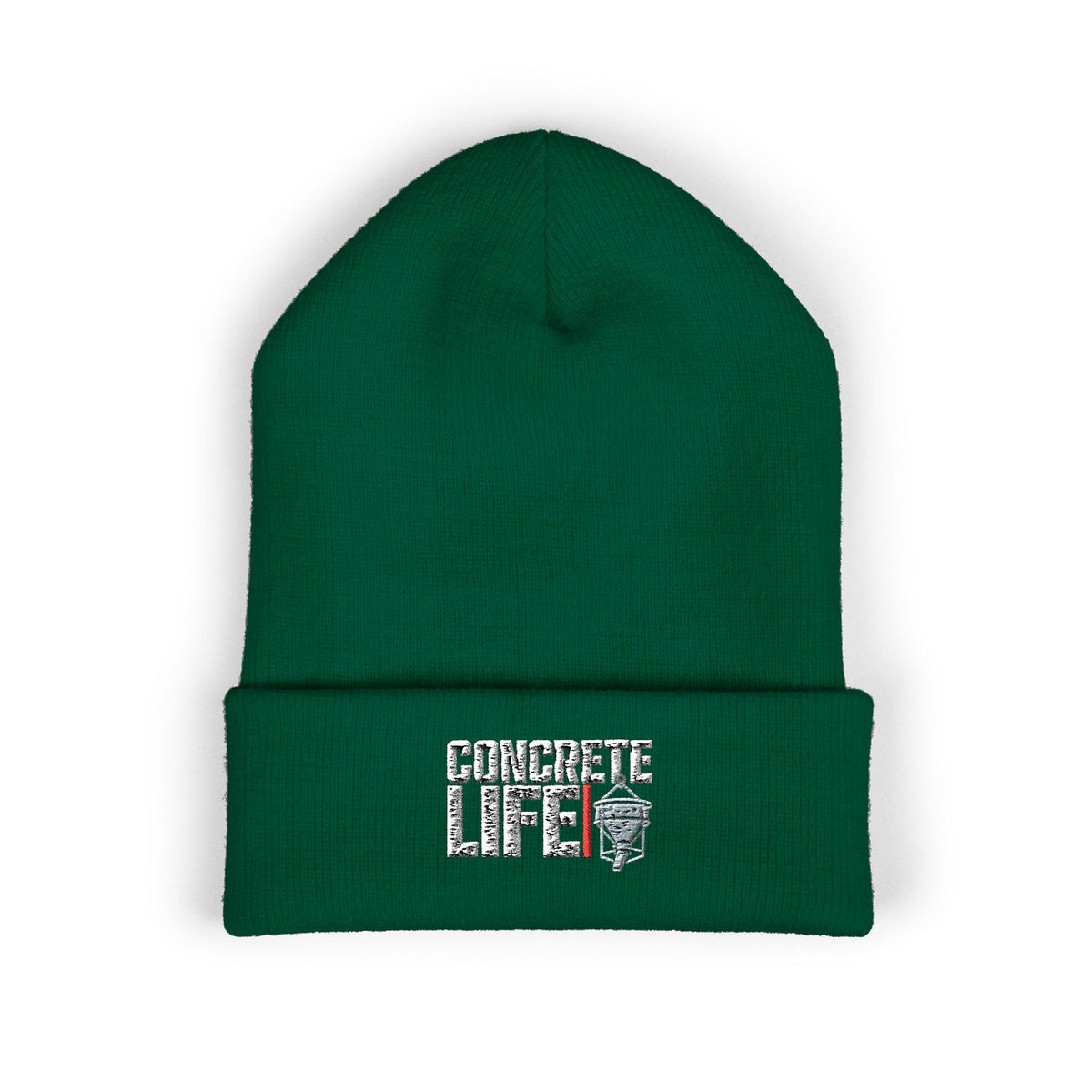 Concrete Life Embroidered Cuffed Beanie