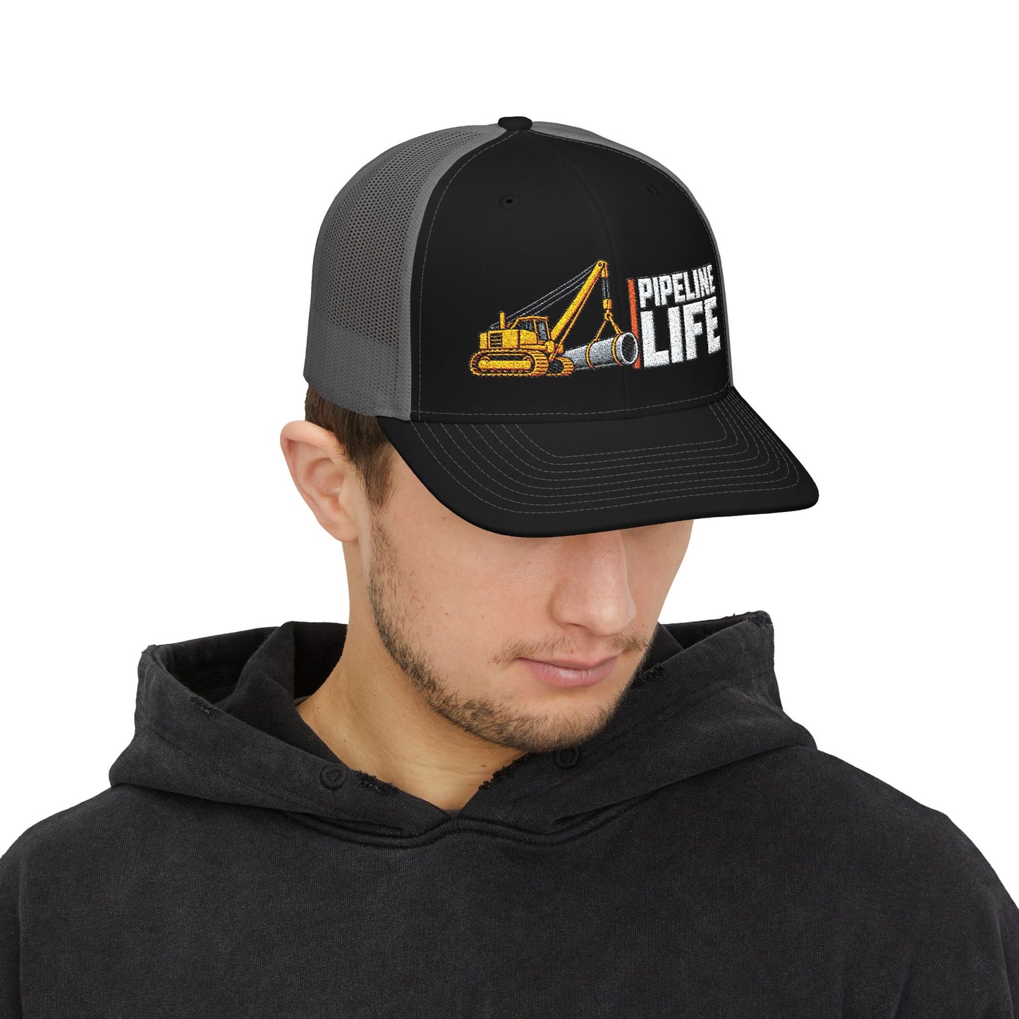 Pipeline Life Embroidered Richardson Trucker Hat | Pipeline Construction Hat
