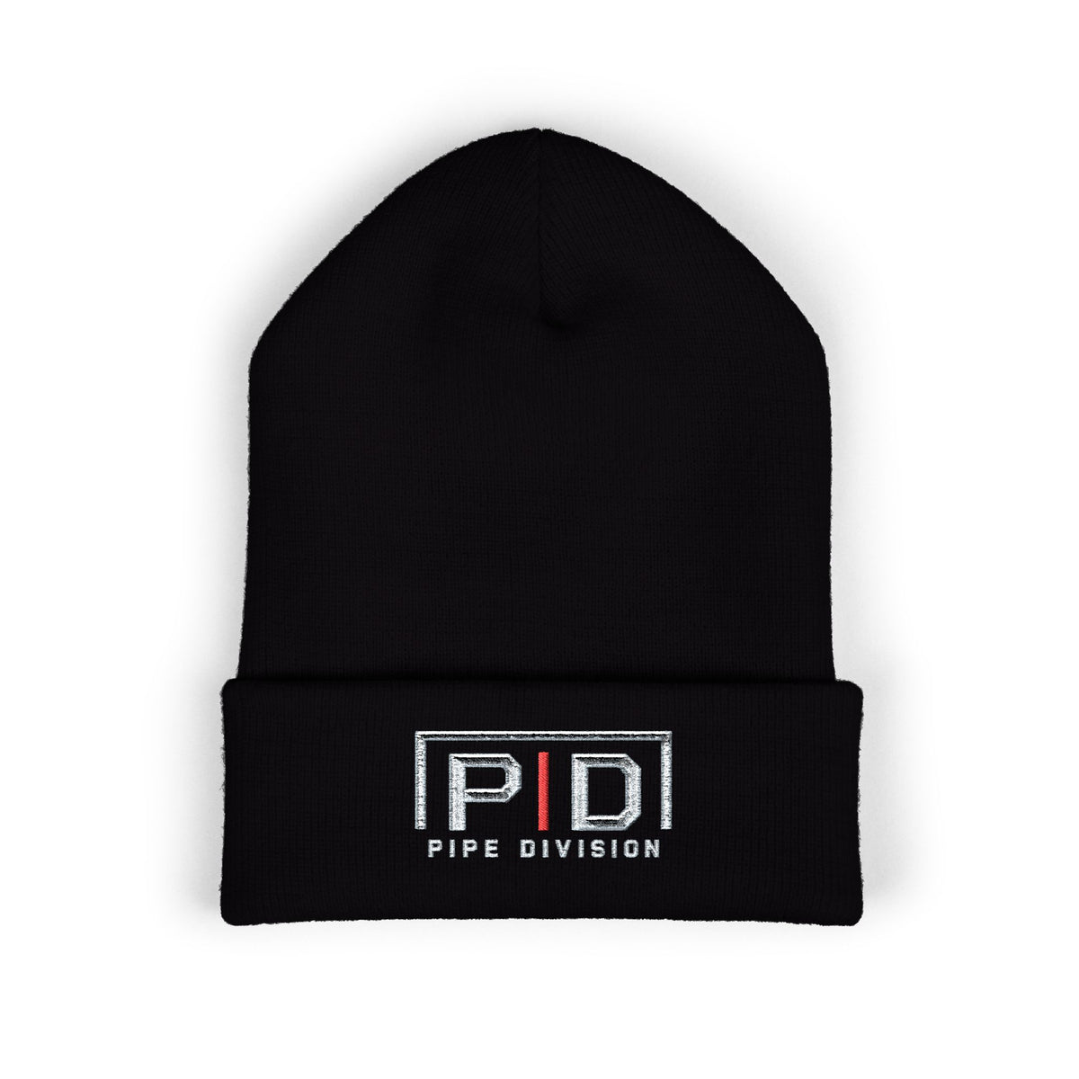 Pipe Division Embroidered Cuffed Beanie