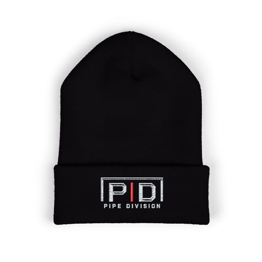 Pipe Division Embroidered Cuffed Beanie