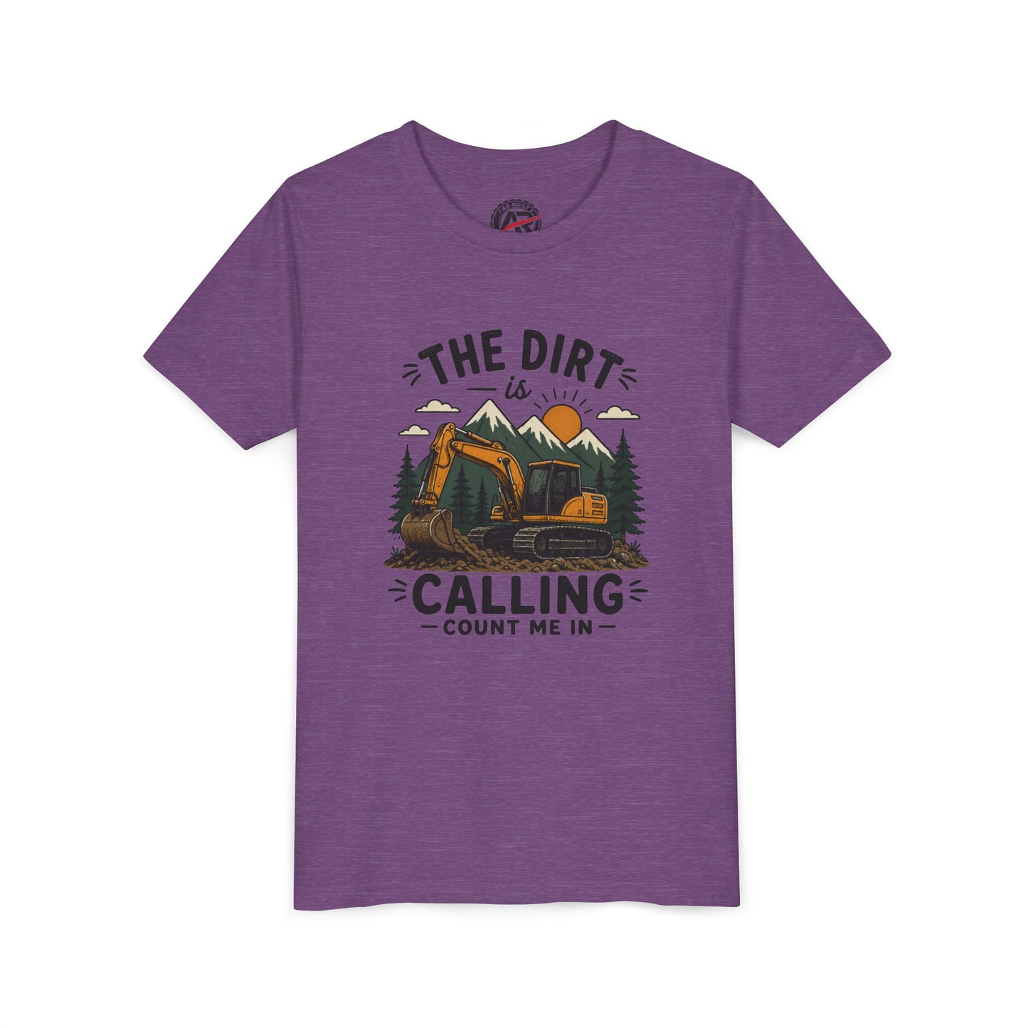 The Dirt Is Calling Count Me In Shirt | Excavator Kids Construction Tee