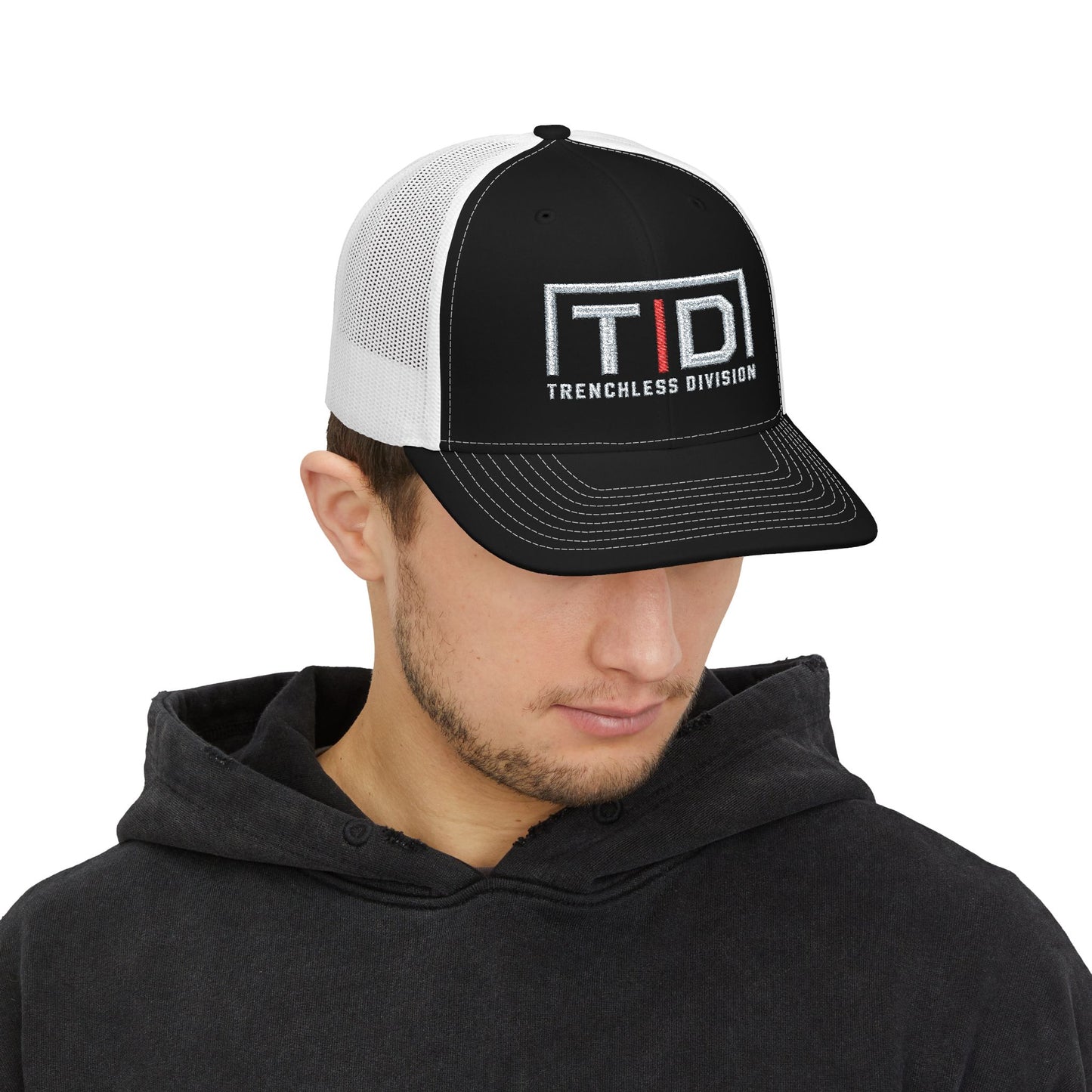 Trenchless Division Embroidered Richardson Trucker Hat | Trenchless Construction Hat