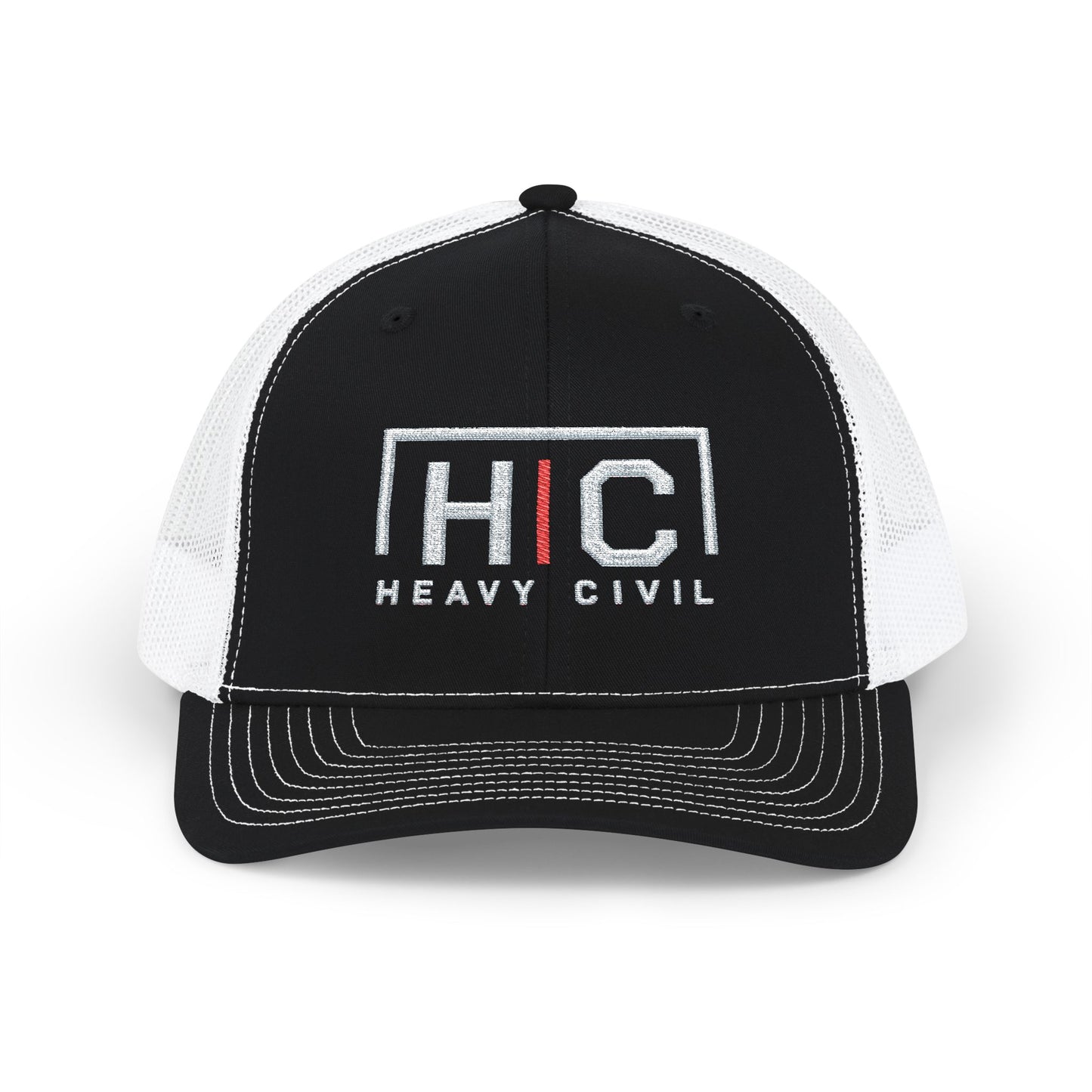 Heavy Civil Embroidered Richardson Trucker Hat | Construction Work Hat