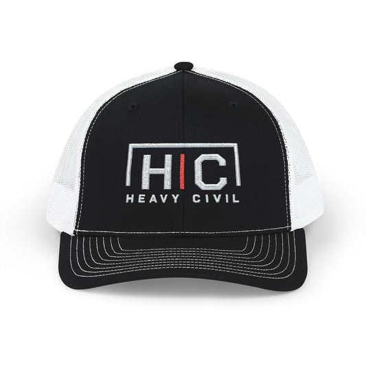 Heavy Civil Embroidered Richardson Trucker Hat | Construction Work Hat